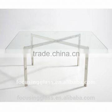 12mm thickness Tempered Clear Glass for Table Tops