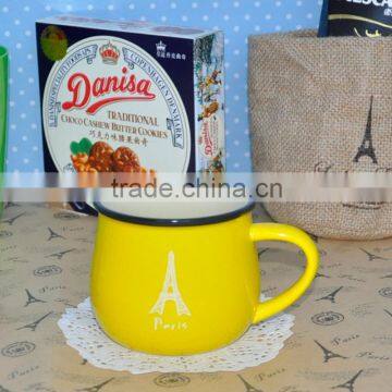 yellow ceramic mugs for sale