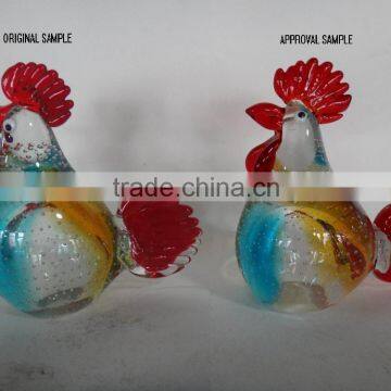 Handmade Glass Rooster photo-4