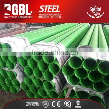 latest building material Green HDPE coated steel pipe