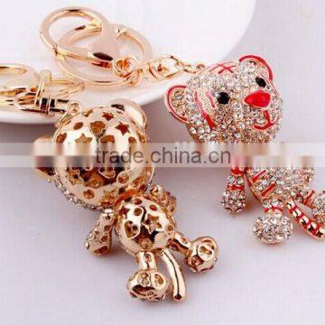 Wholesale custom made tiger shaped high quality keychains with cheap price