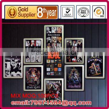 30*40cm, vintage antique Marilyn Monroe ,Audrey Hepburn metal signs,