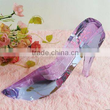 Crystal Cheap High Heel Glass Shoes For Wife Gifts CM-CS-001