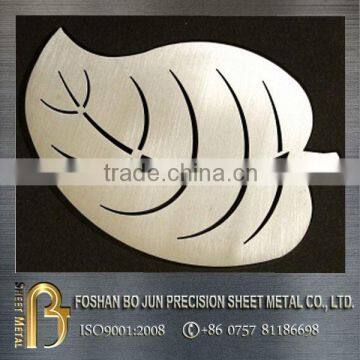 2016 sheet metal fabrication customized laser cutting steel leafs