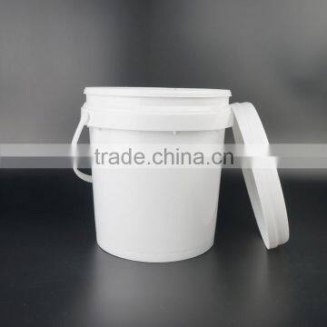1 Gallon Plastic Pails, Small Oil Bucket, Glue Pail, Round Barrel for Paint With Handles photo-3