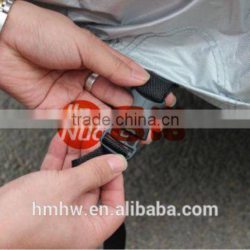Silver Coated Aluminum Windproof Anti Dust Car Cover photo-4