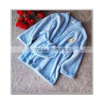 Coral Fleece Bathrobe For Kids Cute Robe