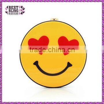 China supplier evening ladies clutch bags wholesale lovely heart bags
