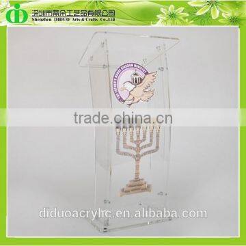 DDL-0059 Trade Assurance Alibaba China Supplier Wholesale Acrylic Church Podium Pulpit Lectern