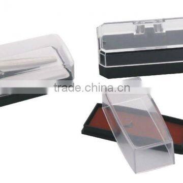 transparent plastic cufflink box