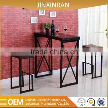 Foshan Factory Wholesale Resturant Furniture Black Iron Tee Table
