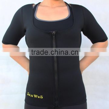 2014 fashionable elastic and durable body shaper neoprene body slim suit spandex corsets