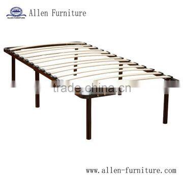 wooden slat bed frame twin 6 legs mattress foundation