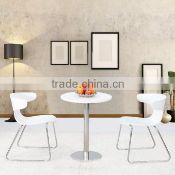 Living room furniture white dining table and chairs/ modern cafe furniture CA150