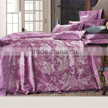 polyester cotton jacquard home textile bedding set