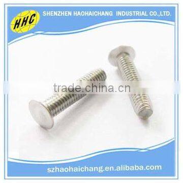 Shenzhen customized high precision stainless steel flat head screw