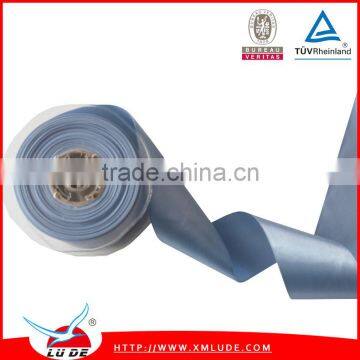 Grey color Satin Ribbon Pattern For Gift packing and Decoration