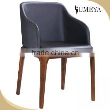 Wholesale high quality custom Solid wood pu leather dining chair for dining room reastaurant