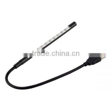 NEW Metal Material USB LED light lamp 10LEDs flexible variety of colors for Notebook Laptop PC Computer