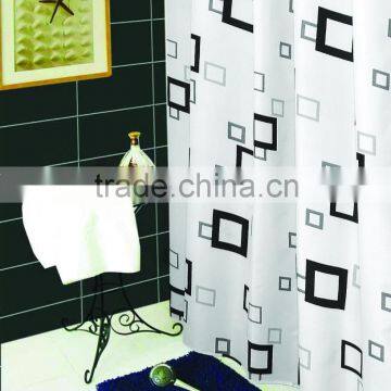 China Wholesale Polyester Thick Graphic Printed Shower Curtain photo-6
