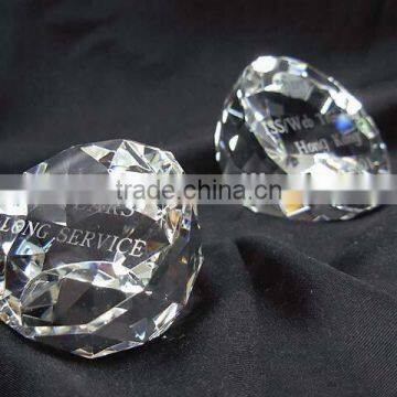 2016 Elegant section diamond shape crystal paperweight