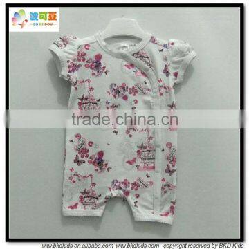 BKD Girls flowers printed baby wear China infant clothes