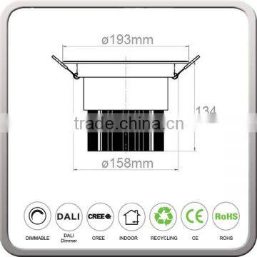 LED Recessed Down Light 6inch With 3000K 4000K 6000K in 24/38/60 Deg Cob Downlight photo-5