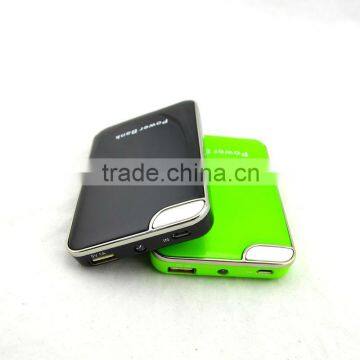 Emergency mobile phone charger 5000mah portable power bank