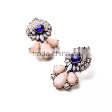 European and American fashion jewelry manufacturer wholesale rhinestone drop retro earrings