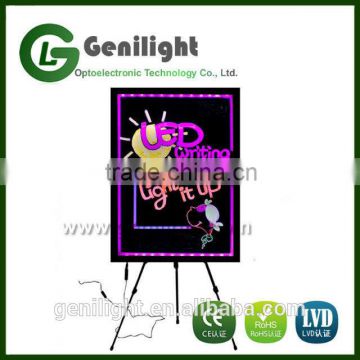 LED Message Writing Board, Clear Acrylic Flashing Menu Sign Board magnetic led writing board