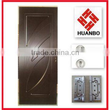 Latest design wood panel door MDF PVC kitchen doors with hinges