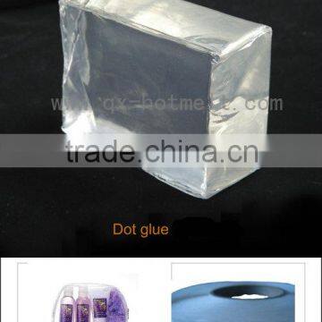 Transparent hot melt adhesive for round dot making