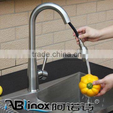 stainless steel upc pull out kitchen faucet