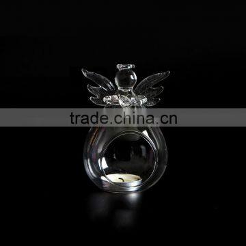 yiwu original ball shape glass tealight candle holder for home decoration