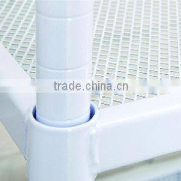 4 Tier Black Mesh Metal Storage Rack Book Shelf photo-4