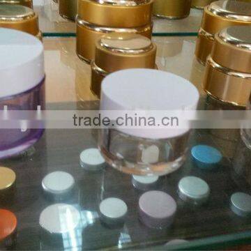 empty acrylic cosmetics face cream jar