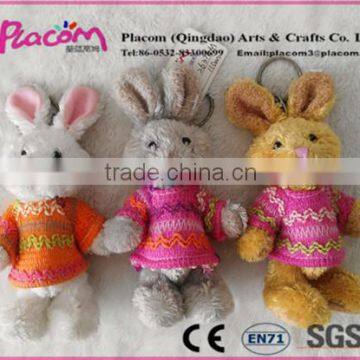 Special Cute High-Quality Functional Plush Rabbit Keychains for Wholesale