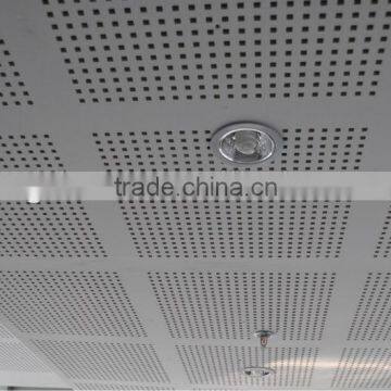 Gypsum perforated ceiling board,wall board applited to school,hospital,office