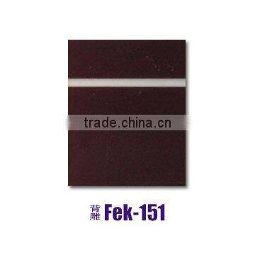 transparent back engrave color sheet