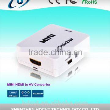 Hot sell Mini Hdmi To Av Converter , HDV-M610