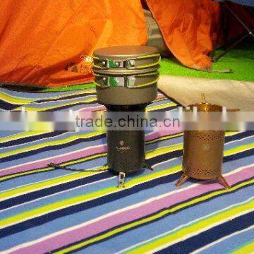 High Quality Titanium treatment Solid Fuel mini Army Camping Stove from China Nomado corp