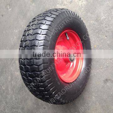 6.50-8 Steel Rim Wheelbarrow Wheels Wide Pneumatic Wheel