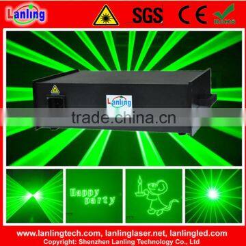 1W 25K Green Animation stage laser lighting with ILDA