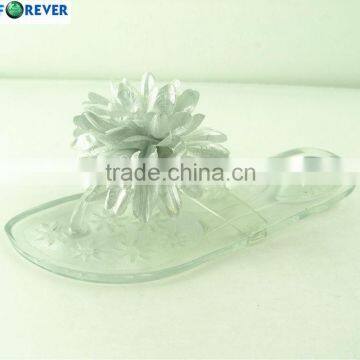 Summer lady hot selling jelly flip flop,flat slipper