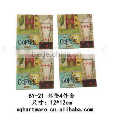 Small Order Accept Digital Printed Linen Fabric Custom Placemat photo-5