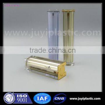 15ml 30ml 50ml Gold Square Acrylic Airless Cosmetics Bottle With Airless Pump Used For Cosmetic Skin Care