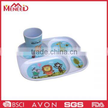 Custom design FDA pass food grade kids dinner set