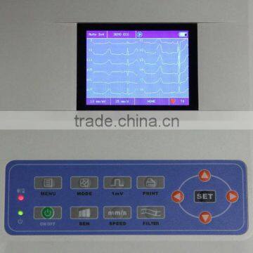Digital Color LCD 3-Channel Portable ECG Machine on Sale photo-5