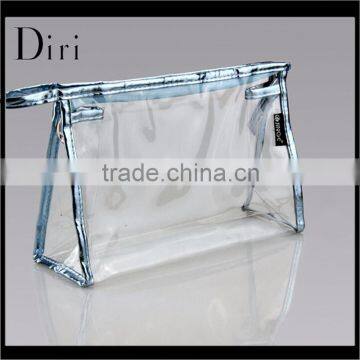 High quality transparent pvc cosmetic bags with zipper