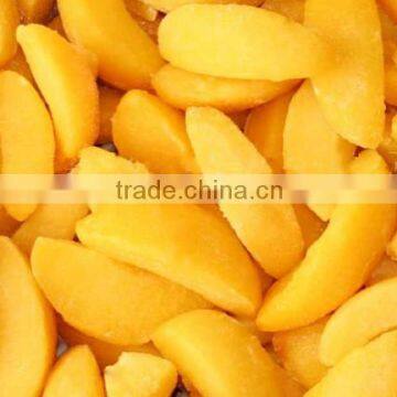 Good quality IQF frozen yellow peach slices